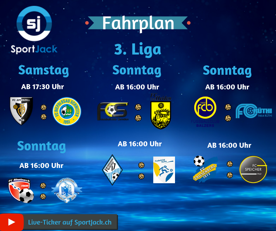 Fahrplan, 3. Liga  SportJack.ch